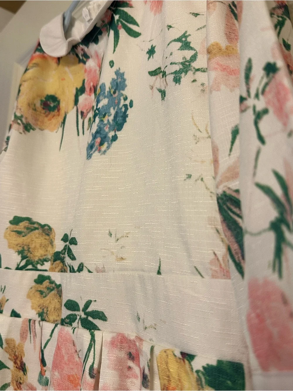 Ivy City Girls Floral Fit-and-Flare Dress with Peter Pan Collar